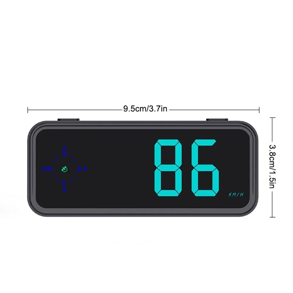 디지털 속도계 자동차 HUD 범용 GPS 나침반 속도 측정 표시기 헤드 업 디스플레이 트럭 차량 USB 전원 공급 장치