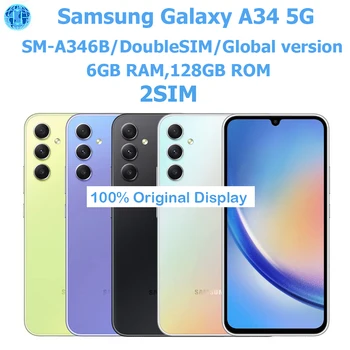 Samsung Galaxy A34 5G Smartphone Android da 6,6 pollici AMOLED 120Hz 2SIM Card Versione europea NFC 48MP 5000mAhSblocco originale