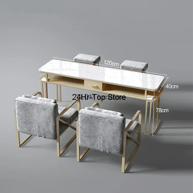 Modern Manicure Nail Table Cleaner Makeup Dressing Professional Nail Table Beauty Tavolo Manicure Salon Furniture Bl50Nt