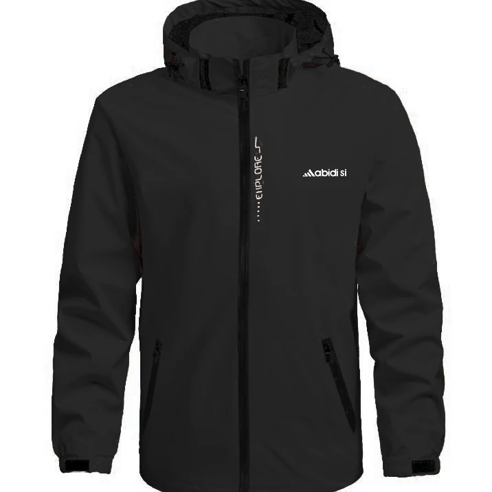 Giacca da corsa per esterni 3 in 1 con cappuccio, motivo stampato, staccabile, antivento, impermeabile, giacche da uomo e da donna_voghion.com
