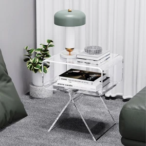 acrylic end table