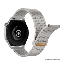 Luxury Stainless Steel Magnetic Wristband for Smartwatches, 46mm/22mm (Ti color)