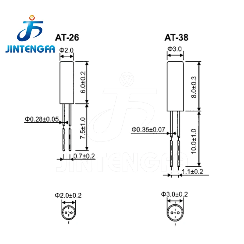 32.768 KHZ 32.768K 3*8mm Cylinder Quartz Resonator 32.768KHZ Oscillator Quartz Crystal 12.5pF &plusmn;10ppm 10PCS/Lot quartz resonator