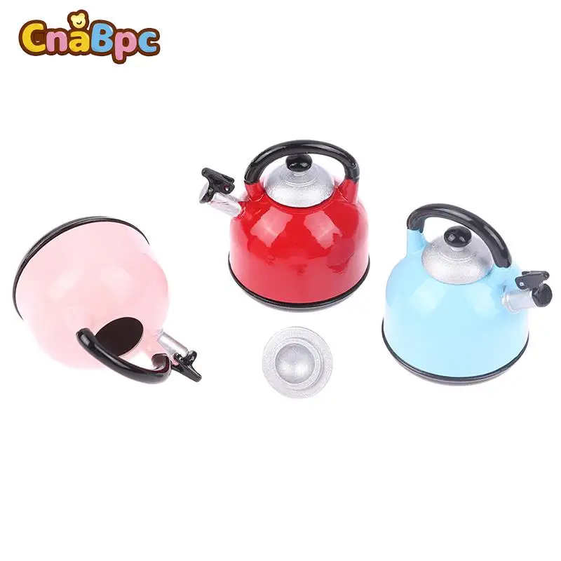 

1/6 Dollhouse Miniature Alloy Big Belly Kettle Simulation Furniture Tea Pot Kitchen Model Toy for Doll House DIY Decor Ornaments