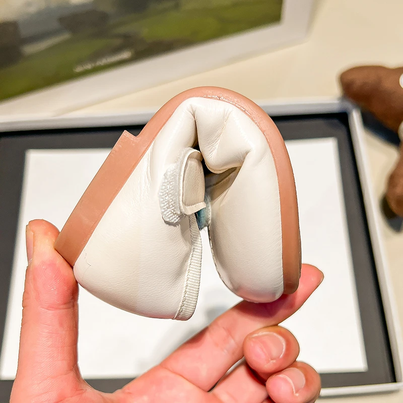 Leather Girls Princess Shoes for Wedding Party