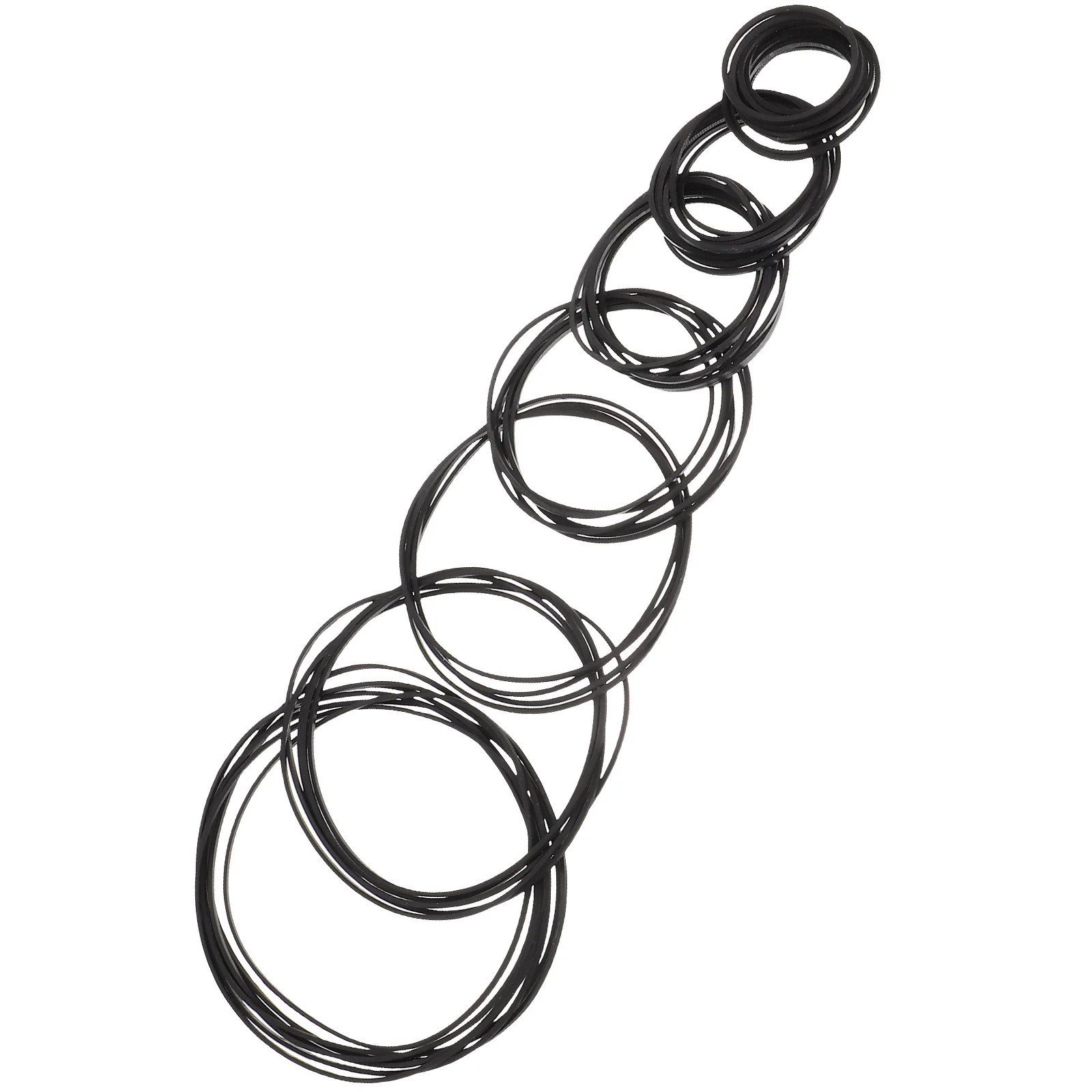 50 Pcs 레코더 벨트 사각형 레코더 벨트 테이프 플레이어 용 2 3mm 고무 밴드 유지 보수 부품 DJ 장비 액세서리