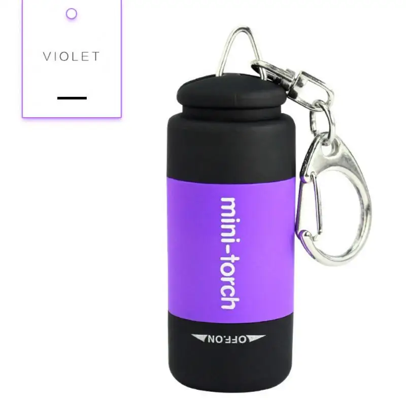 

Мини-брелок для ключей New2023, карманный светодиодный фонарик с подзарядкой от Usb, водонепроницаемый брелок для ключей