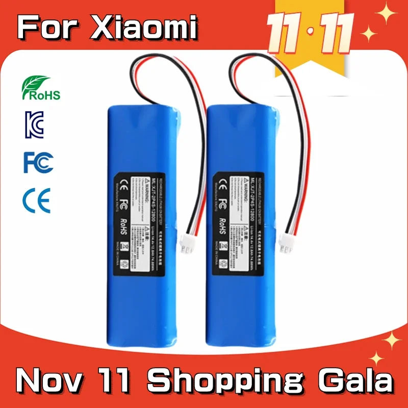 

100% New Original For XiaoMiLydsto R1 Rechargeable Li-ion Battery Robot Vacuum Cleaner R1 Battery Pack with Capacity 12800mAh