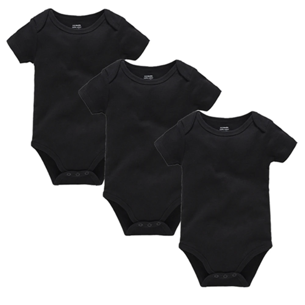 Kavkas 3PCS 5PCS Baby Boys Girls Clothes Solid White Short Sleeve Cotton Baby Bodysuits body bebe 0-24 months Newborn Jumpsuit baby bodysuit cotton romper