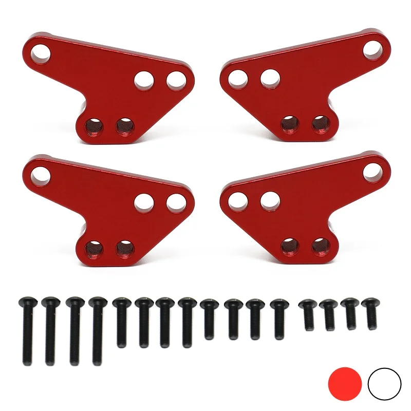 4 Pz Metallo Anteriore Posteriore Ammortizzatore Sedile Inferiore Per 1/10 Traxxas Maxx 2.0 V2 89076-4 Widemaxx Parti Di Aggiornamento Accessori