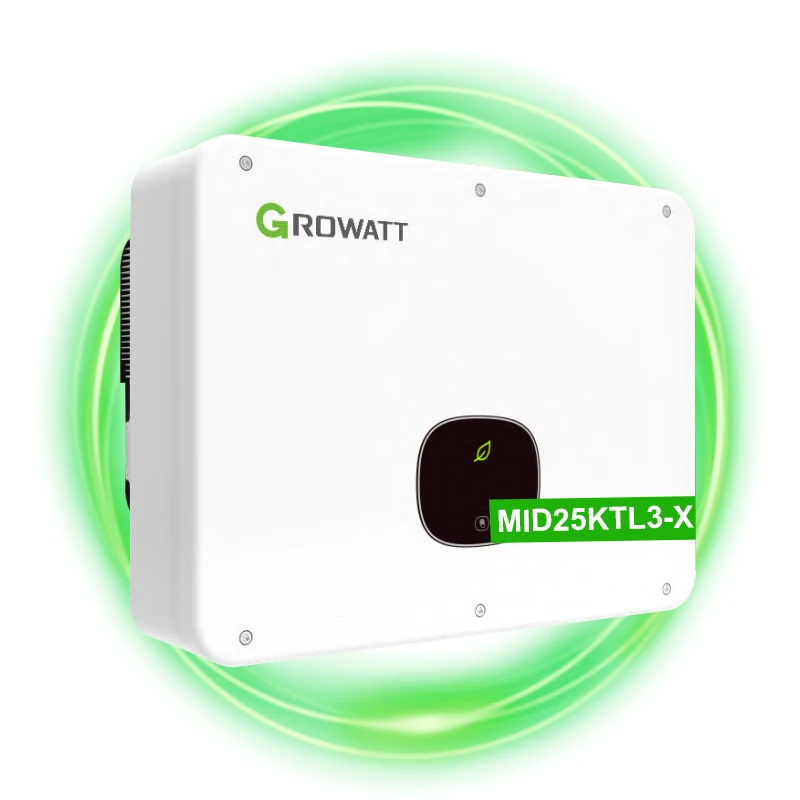 Growatt On Grid Inverter Mid Muslimon Grid Dual Mppt Hybrid Solar Inverter Trifase 380V 15Kw 25Kw Power Inverter