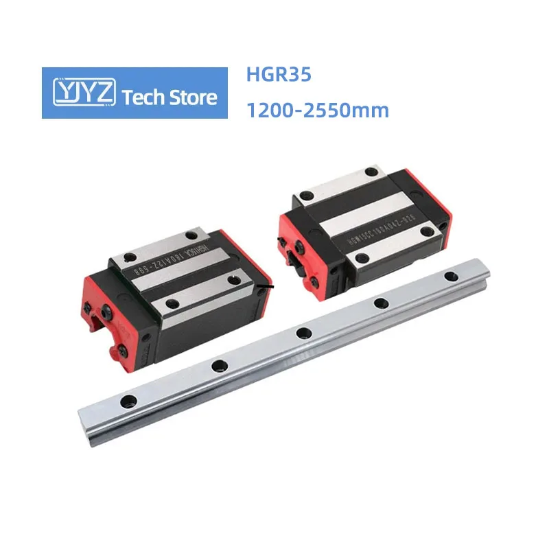 

1PC HGR35 Linear Guide Length 1200-2550mm+2PCS HGH35HA / HGW35HA/HGH35CA/HGW35CC Slider Block CNC Machines Parts
