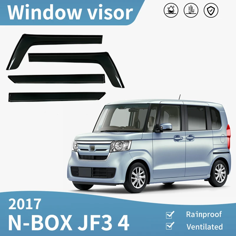 

Оконный козырек для Honda N-BOX MK2 JF3 4W 2017-оконный дефлектор защита от дождя козырек защита от навеса вентиляционная панель автомобильные аксессуары