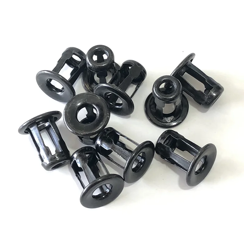 

10Pcs Car Metal Screw Base Clamp Auto Trunk nut Front Back License Plate Install Fastener Clips For VW Santana Audi Universal
