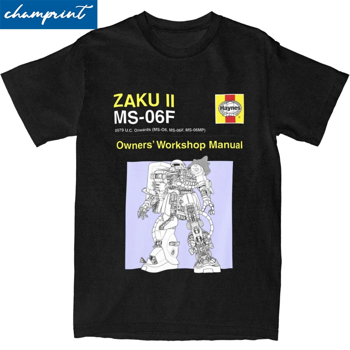Mazinger Z Gundam Zaku Ii Owner's Manual T Shirts for Men