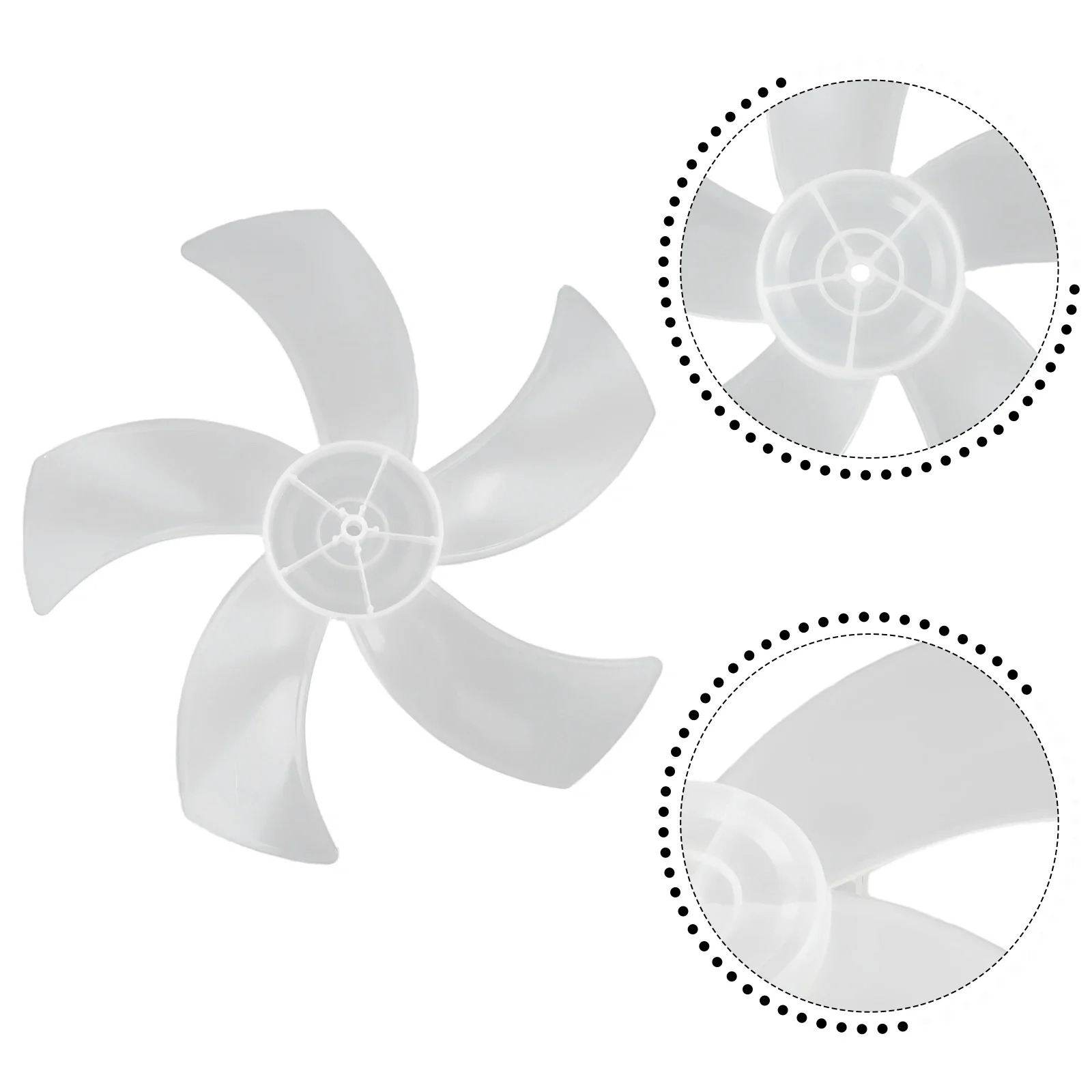 Accessories Fan Blade Plastic Household Mini Leaf Floor Fan Wind Blade Nut Cover 16 Inch 1PC Pedestal
