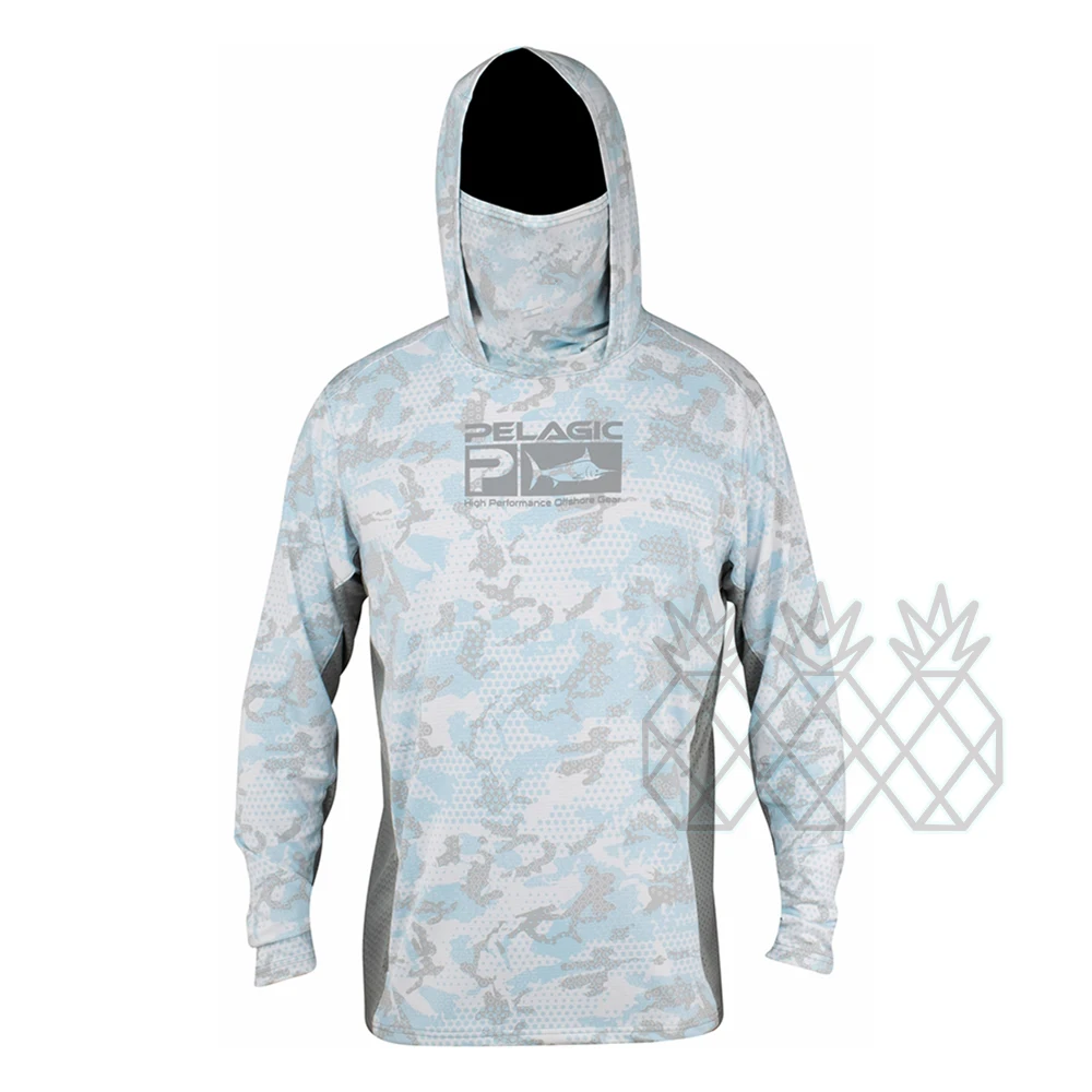 Fishing Shirts UPF 50+ Men Long Sleeve Fishing Shirt with Mask UV Neck  Gaiter Hoodie Keep Head Face Warm Outdoor Hiking Running - AliExpress