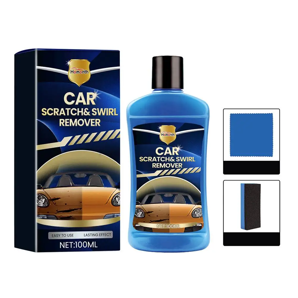 Car Scratch Repairing Wax Kit Professional Car Paint Scratch Repair Agent Nano Car Repair Wax Deep Anti Scratch Remover Fluid