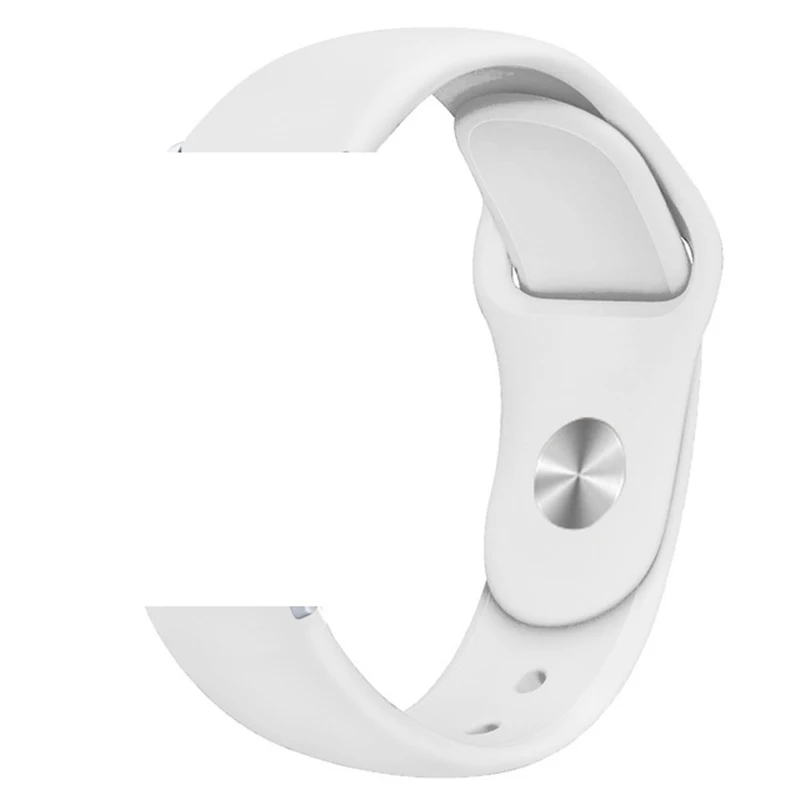 Breathable Silicone Sports Watch Band, 22mm