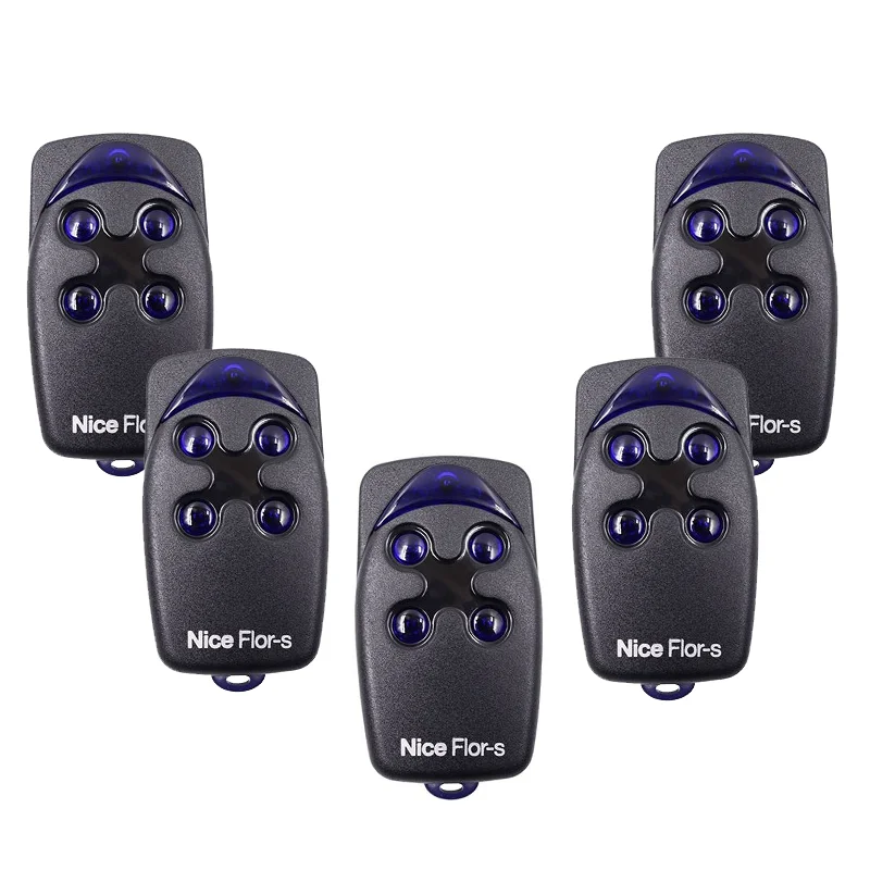 Wholesale 5 pcs Nice Remote Control Transmitter Replace Original Flor Flor-S Flo2R Inti 433.92Mhz Gate Garage Remote  Control flor s garage remote control flors flo2r s flo4r s flo2re era inti 2 gate control command 433mhz rolling code transmitter