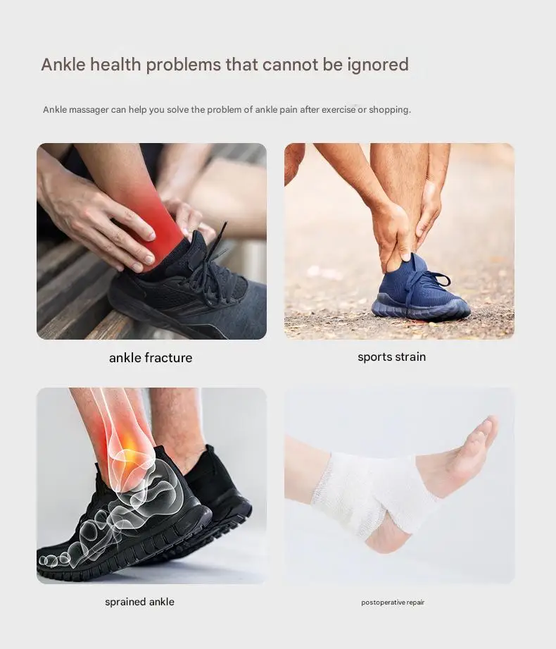 Electric Foot and Ankle Massager with Heat Vibration Air Compression
