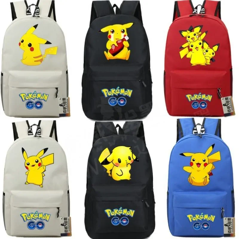 

Pikachu Primary And Secondary School School Bag Pokemon Cute Fashion Pokémon Cartoon Anime Backpack Best Gift