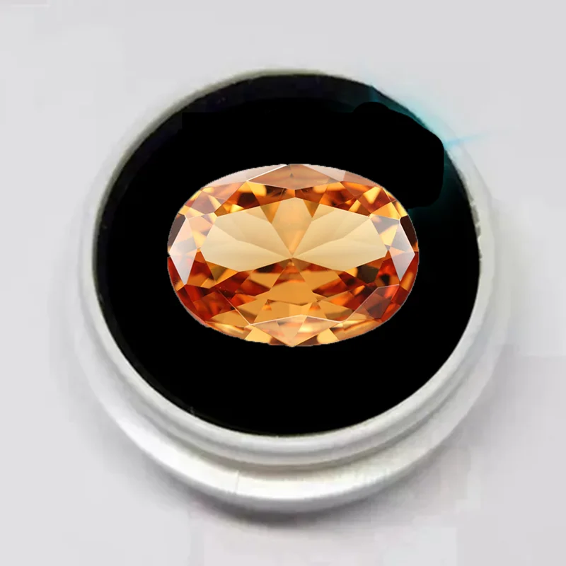 

Box Large Champagne Sapphire 13x18mm Unheated Gem Oval Shape Natural Loose Gemstone Luxury Jewelry For Diy Making Pendant