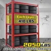 Garage Shelving 72" H Tall Storage Shelves Sturdy Metal Shelves for Storage 5 Tier Wide Heavy Duty Shelving Deep Storage 3