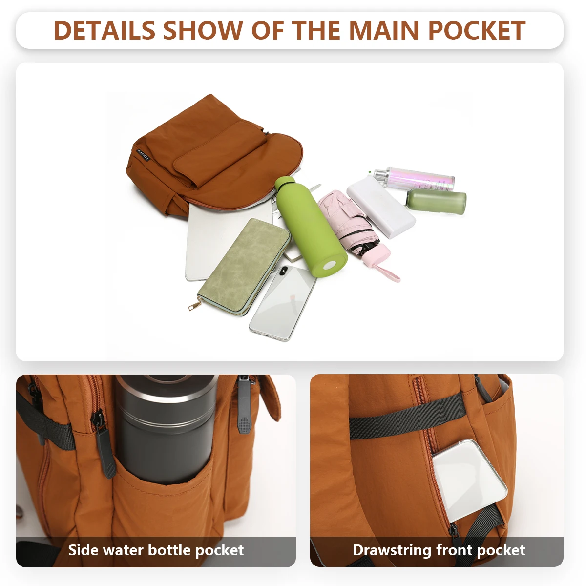 School Bag Large Capacity Computer Bag Sports Travel College Student Backpack Girls Junior High School High School Student Backpack Mountaineering Bag Simple Class Casual