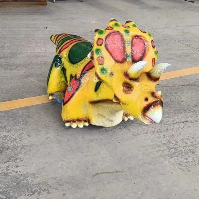 Animierter Dinosaurier-Roller, elektrisches Dinosaurier-Kinderfahrmodell, mit individueller Musik, geeignet für Innen- und Außenparks.
