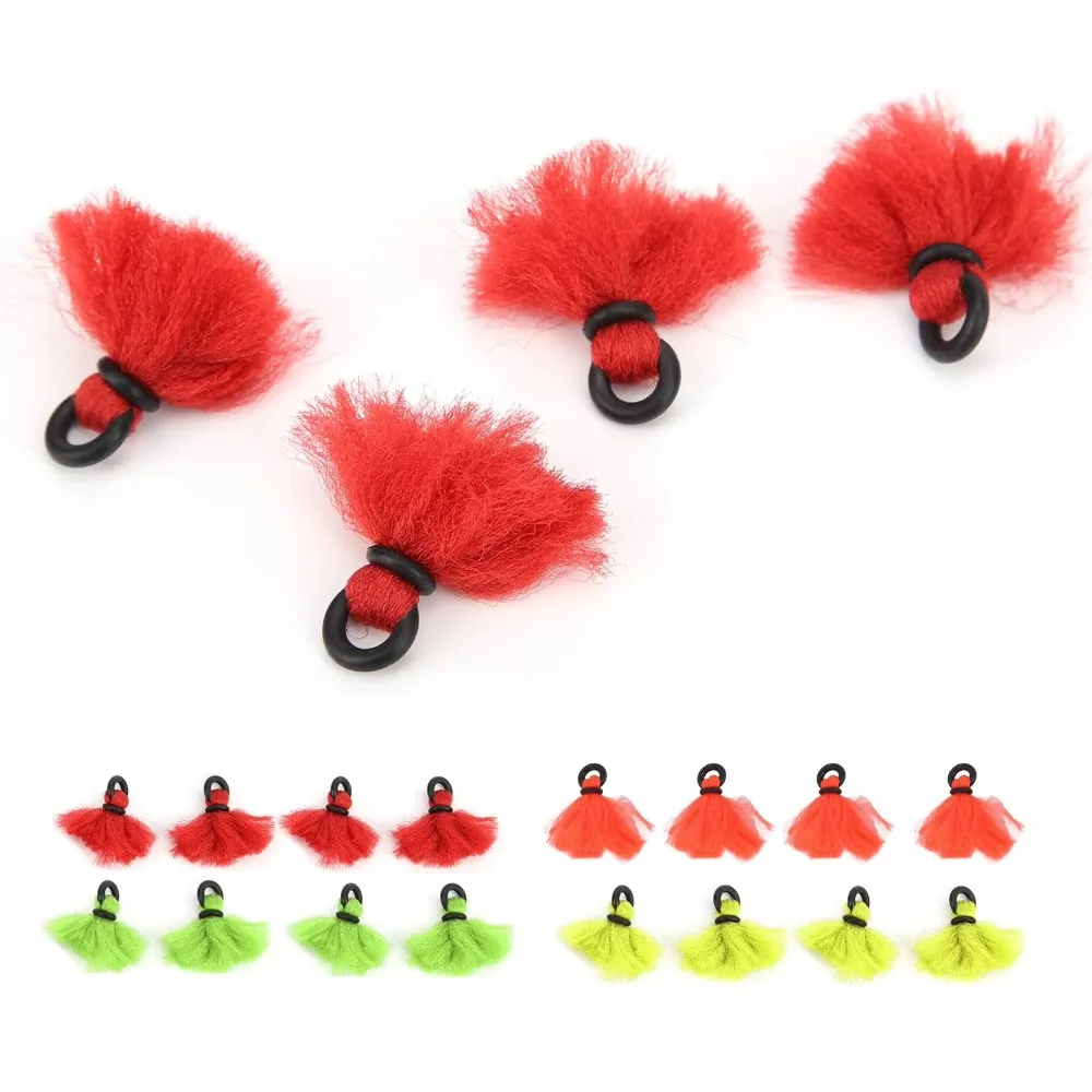 4pcs Fly Fishing Yarn Strike Indicators Water Density Light As a Feather Easy To Carry Fly Fishing Floats Small in Size