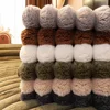 Winter Thickened Plush Sofa Cushion Simple Solid Color Home Living Room Decoration Soft Comfortable Non-slip Settee Seat Cushion 6