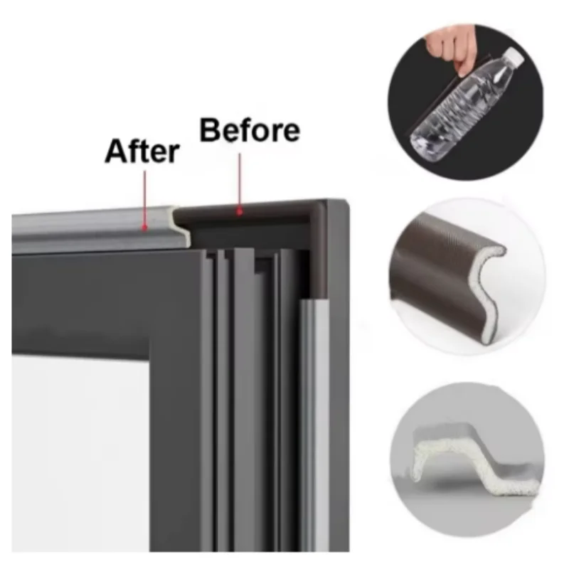 Self-Adhesive Foam Sealing Strips for Doors - Windbreak and Soundproof Gap Filler Tape