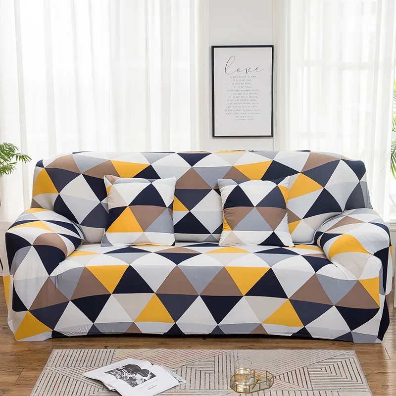 Elegant Floral Sofa Cover – Stretchable Slipcover for Home and Office Decor
