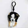 9cm Ty Beanie Big Eyes Small Pendant Keychain Clips Mini Stuffed Plush Toy Animals Doll  Black Dog Roscoe Children Gifts 1