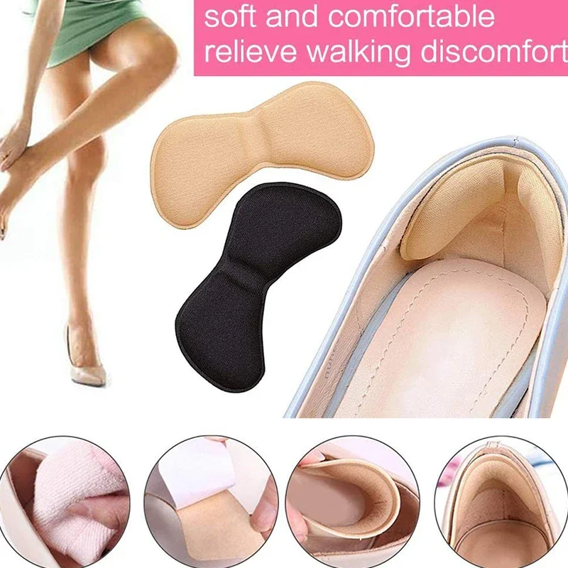 3 Pairs Heel Insoles Pads Patch Pain Relief Anti-wear Cushion Feet Care Adhesive Back Sticker