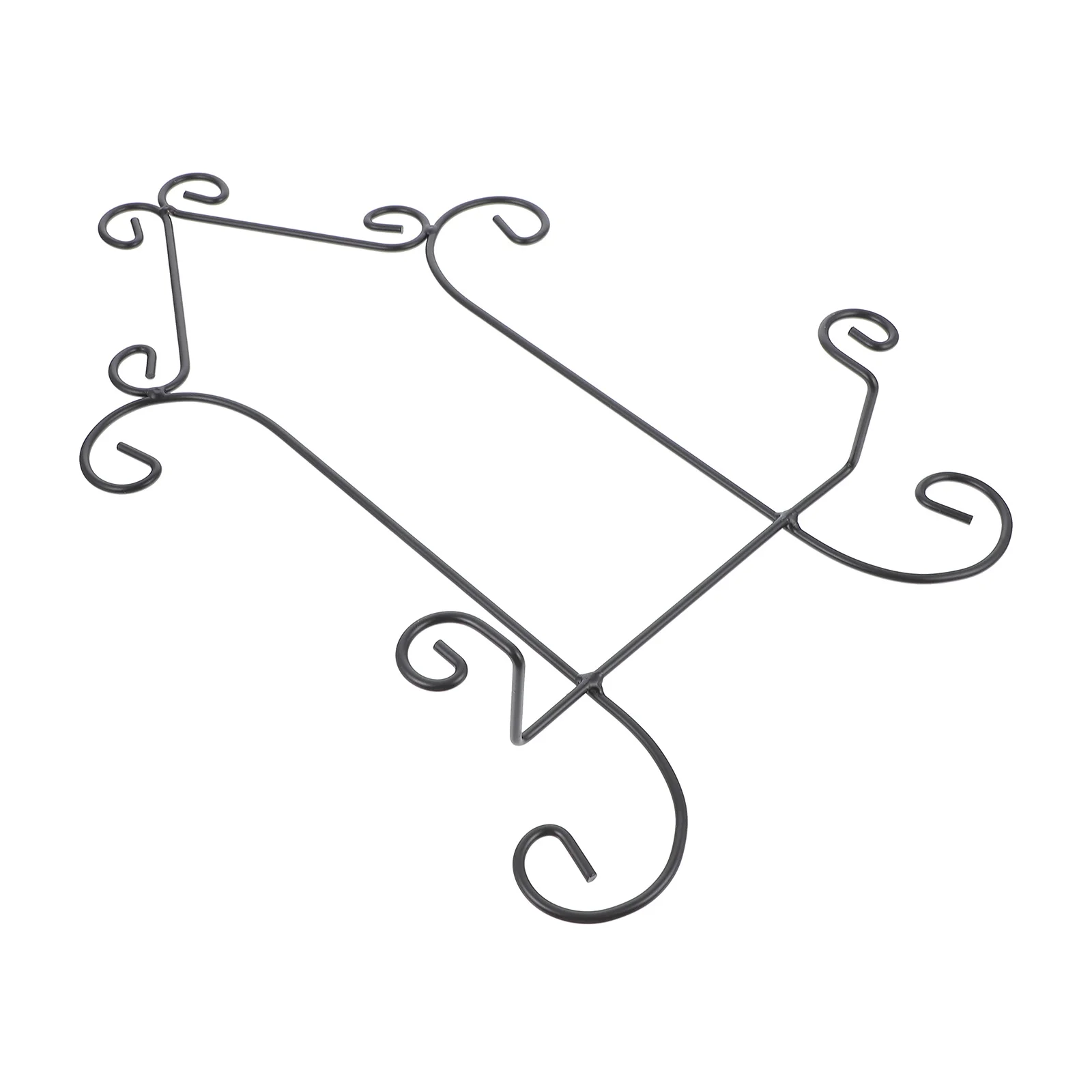 

Wrought Iron Hanging Rack Creative Wall Display Dishes Storage Metal Stand Photo Holding