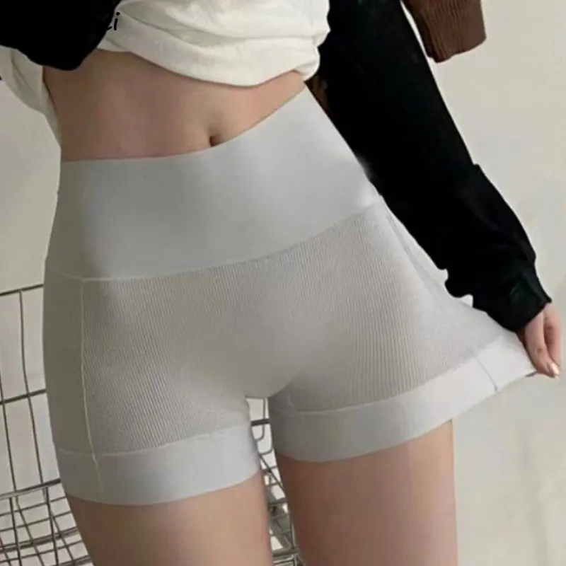 

Леггинсы женские тонкие дышащие с высокой талией, модные бесшовные повседневные однотонные универсальные в Корейском стиле для подтягивания живота