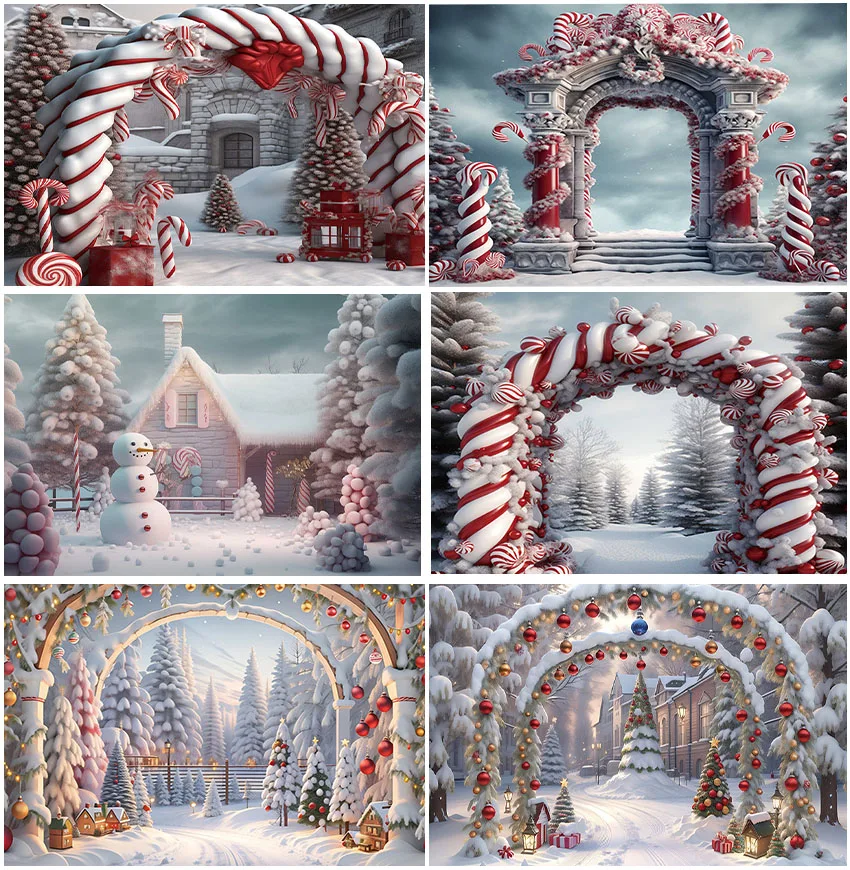 

Конфеты тростник фон зимние Рождественские елки Снеговик фотография детский портрет Рождество наружное украшение фон