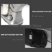 Настольный миксер на 10 л, 8 скоростей, электрический кухонный блендер из нержавеющей стали, мощный миксер 2000 Вт, бытовая техника для выпечки теста — изображение 5