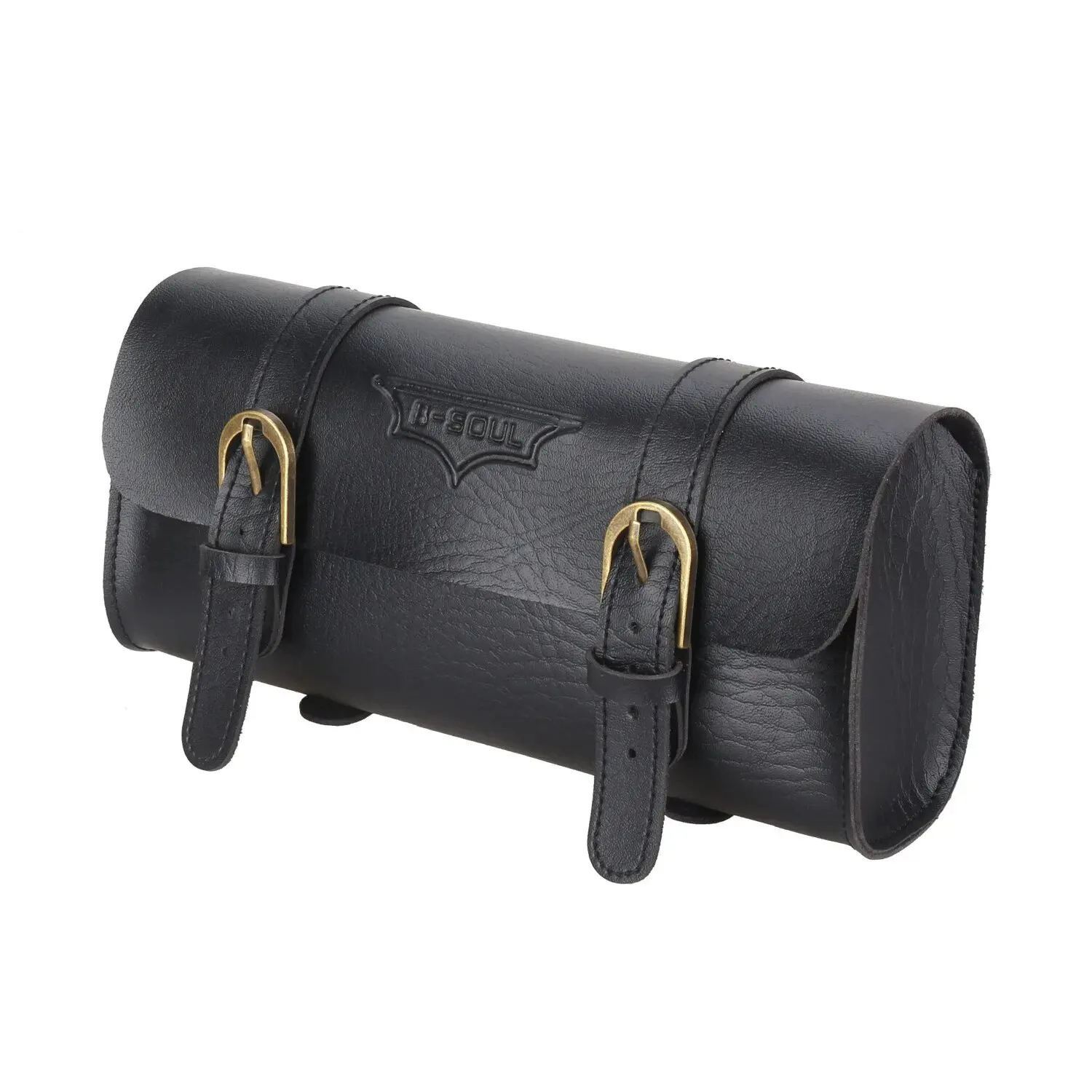 Vintage-Style PU Leather Bicycle Tail Bag - Retro Saddle Pouch & Rear Pannier