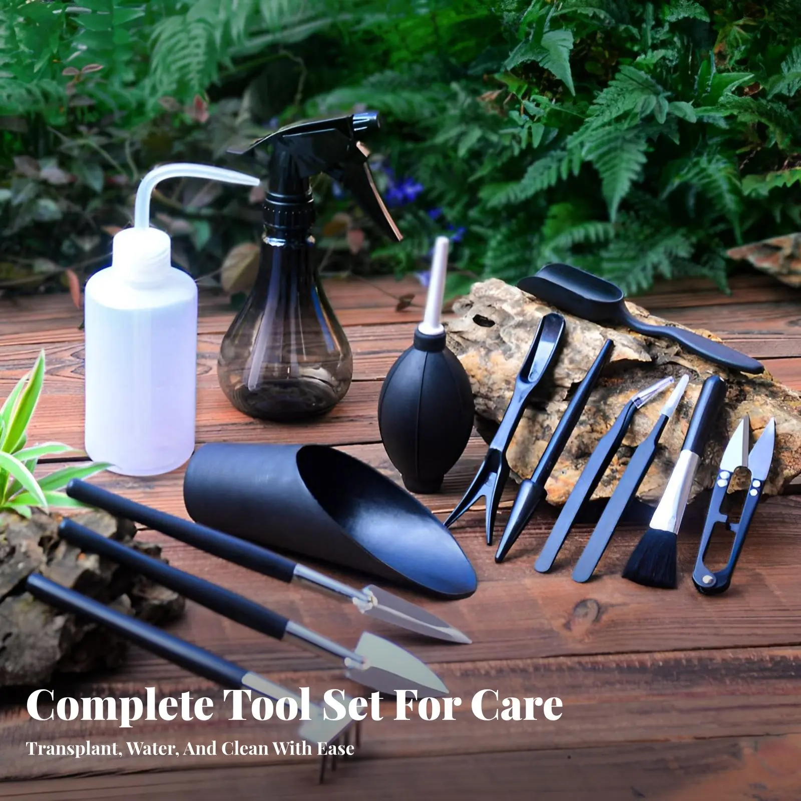 다육식물 재배 도구 세트, 미니 꽃 재배 키트, 물뿌리개, 가위, 가정 및 사무실용