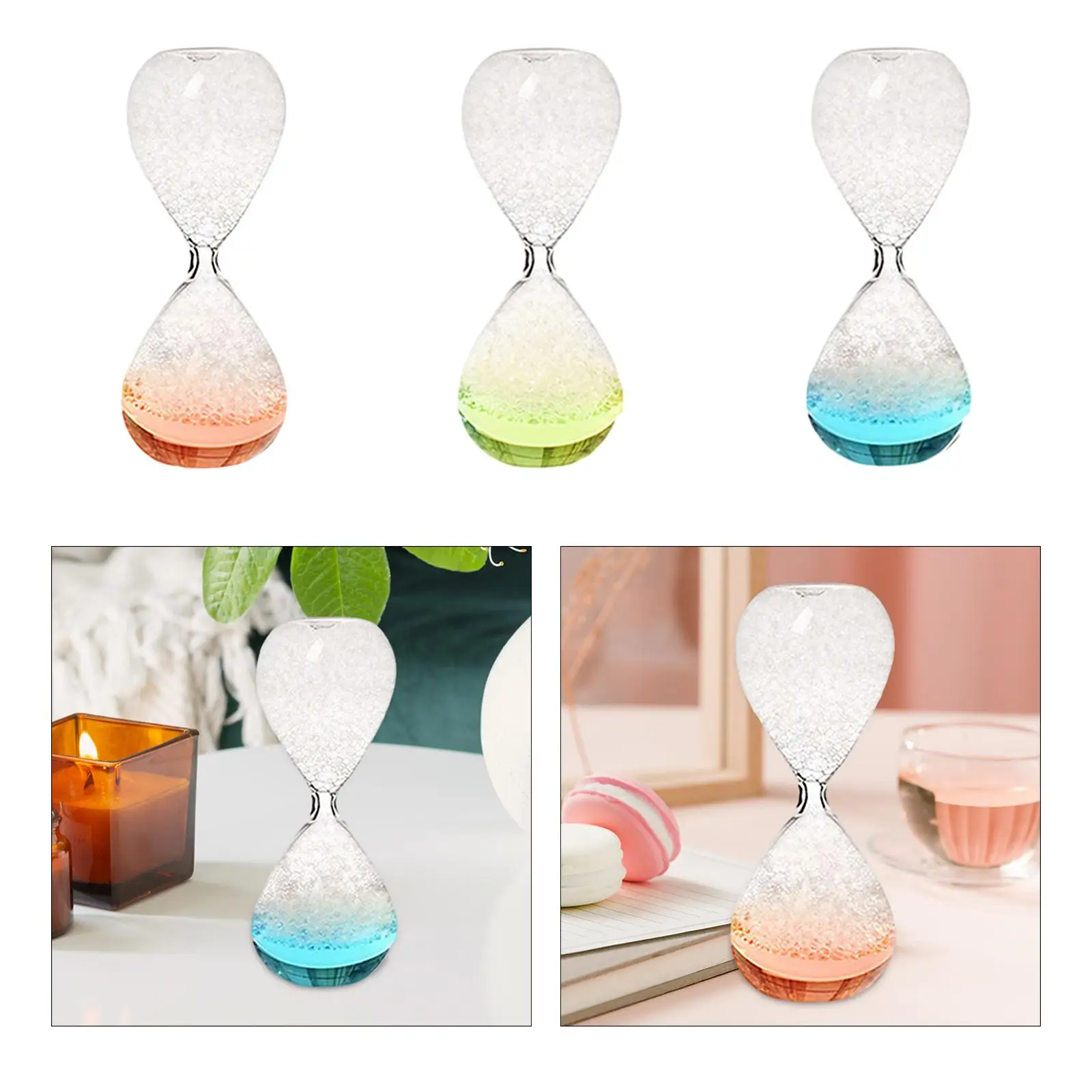 Dream Bubble Hourglass Motion Timer Decorative Table Decoration Craft Glass Construction Bubble Singing Dream Glass Liquid