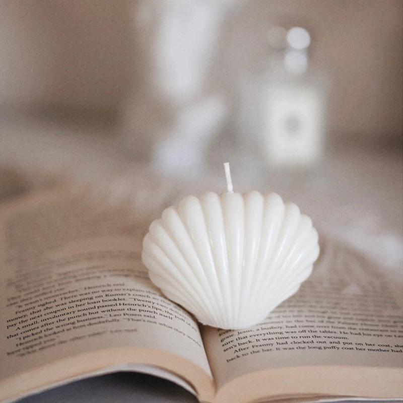 DIY Candle Silicone Mould Handmade 3D Ocean Shell Shape Aromatherapy Candle Making Supplies Mould Craft Gypsum Resin Mould