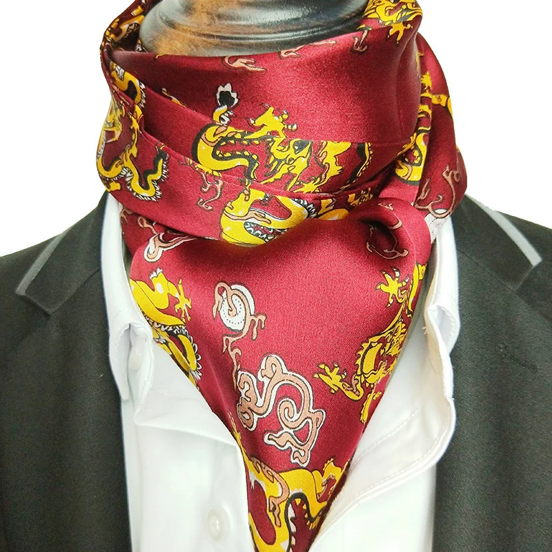 Men Silk Scarf Natural Silk Neck Scarf Accessory 100% Pure Silk Male Plaid Long Scarves Neckerchief Business Casual Scarves mens designer scarf