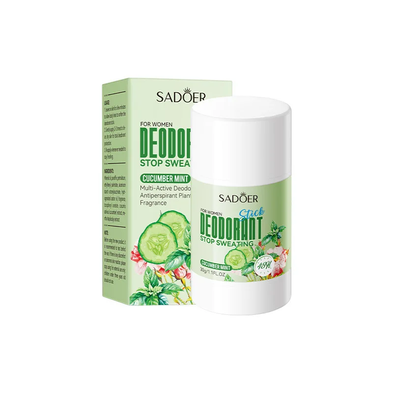 SADOER Women Anti Sweat Deodorant Roller Sweaty Body Armpits Underarm Neck Reduces Odor Refreshing Stop Sweating Cream 6