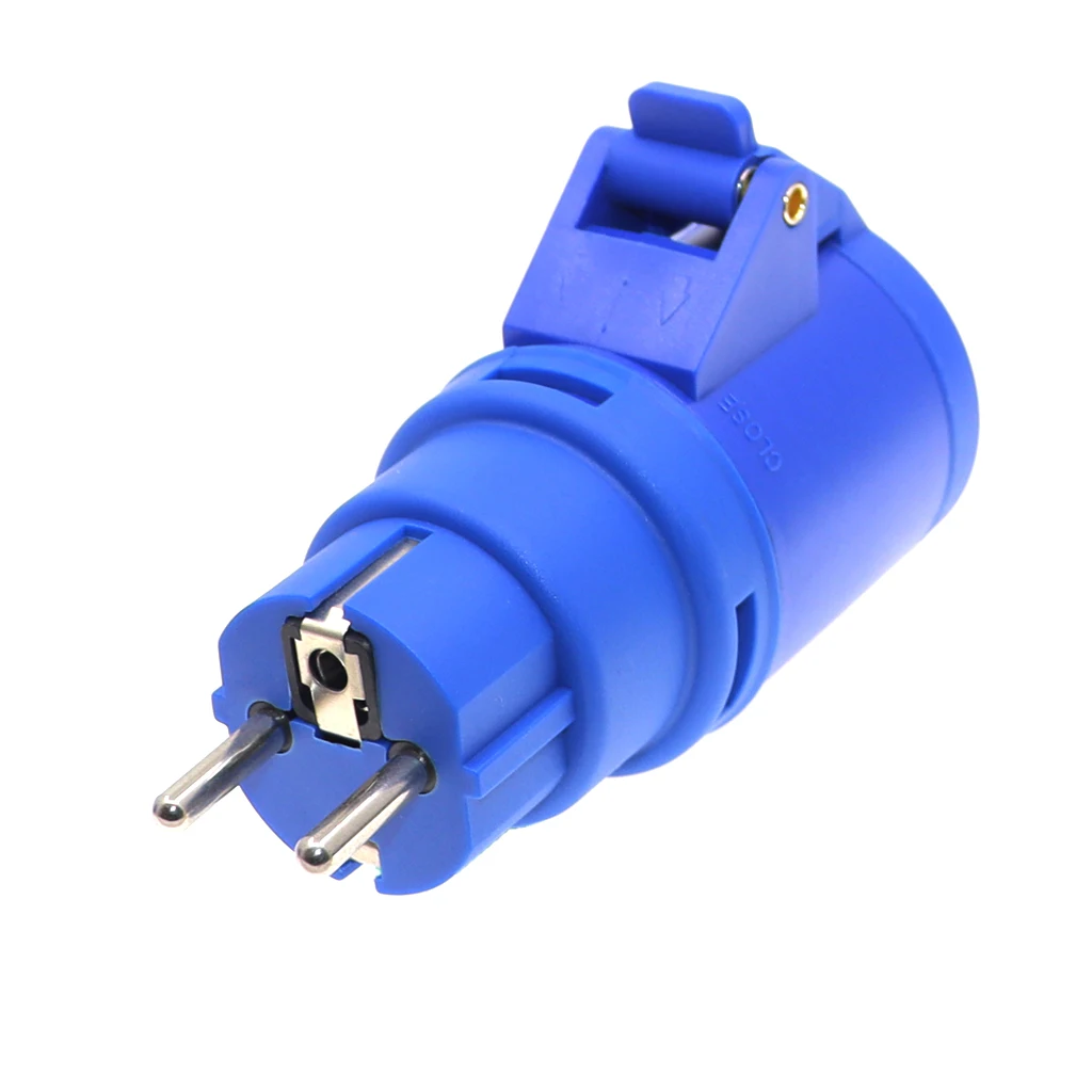 16A RV Plug Adapter IP44 IEC309 316P6 to Schuko CEE7/3 Power Cord Generator Cable Adapter for RV Camper Travel Trailer Marine