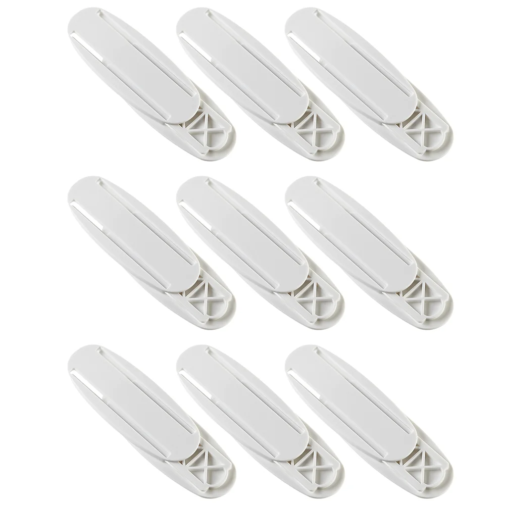 

9 Pairs Cable Manager Adhesive Socket Hanger Dust-proof Self Holder Abs Punch Free Fixator