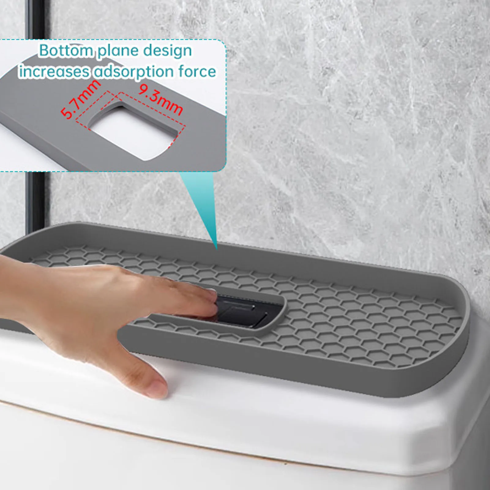 Toilet Tank Tray Bathroom Horse Bathroom Anti-slip Toilet Tray Silicone Rack Cover Accessories