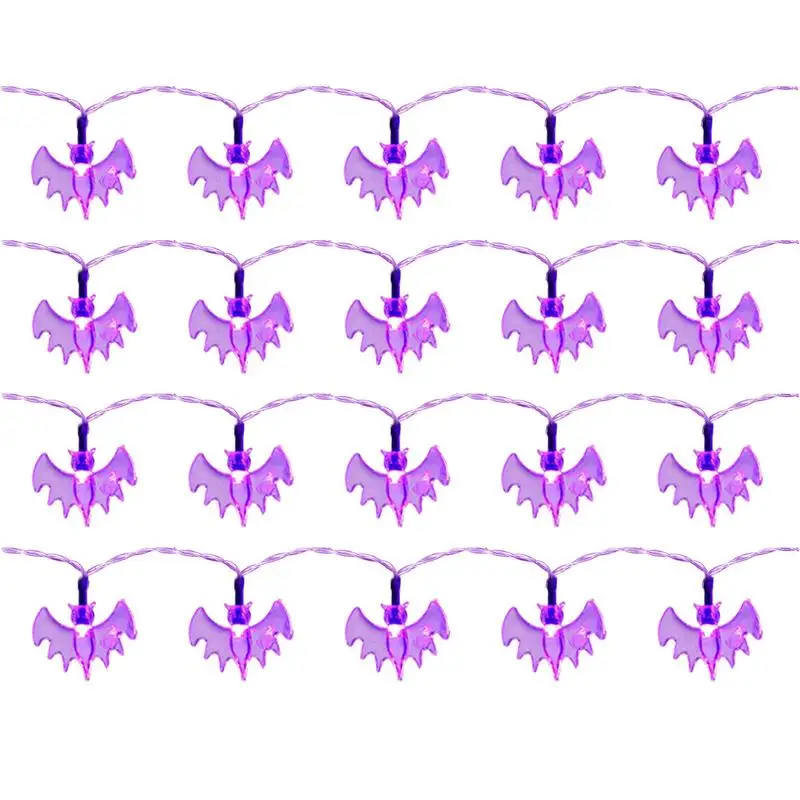 

Halloween Light String 10ft Halloween Bat Light 20 LED Bat Lights Multifunctional Halloween Decorations Lights With 2 Lighting